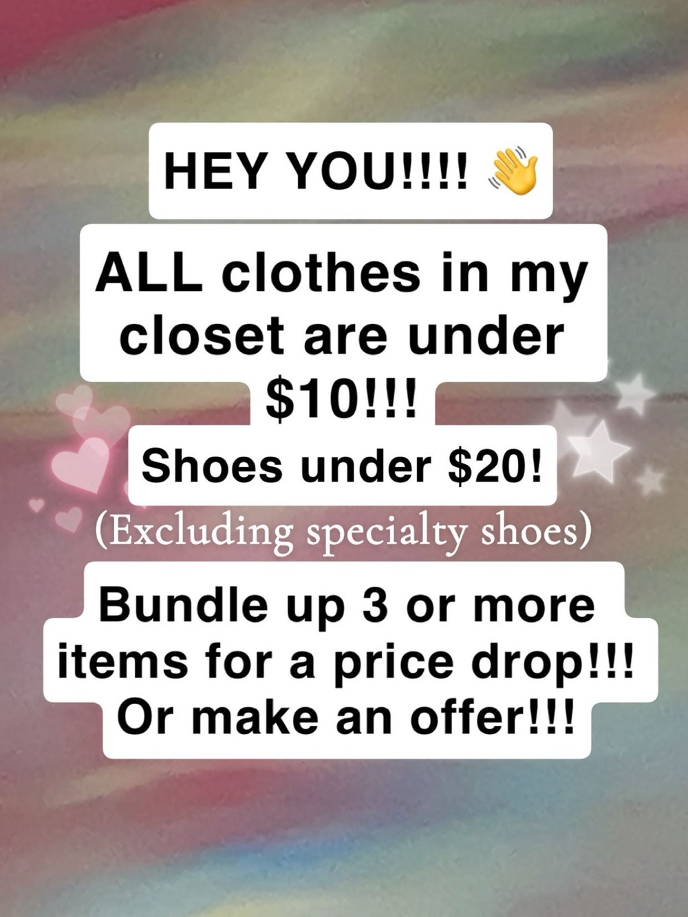 CLOSET CLEANOUT